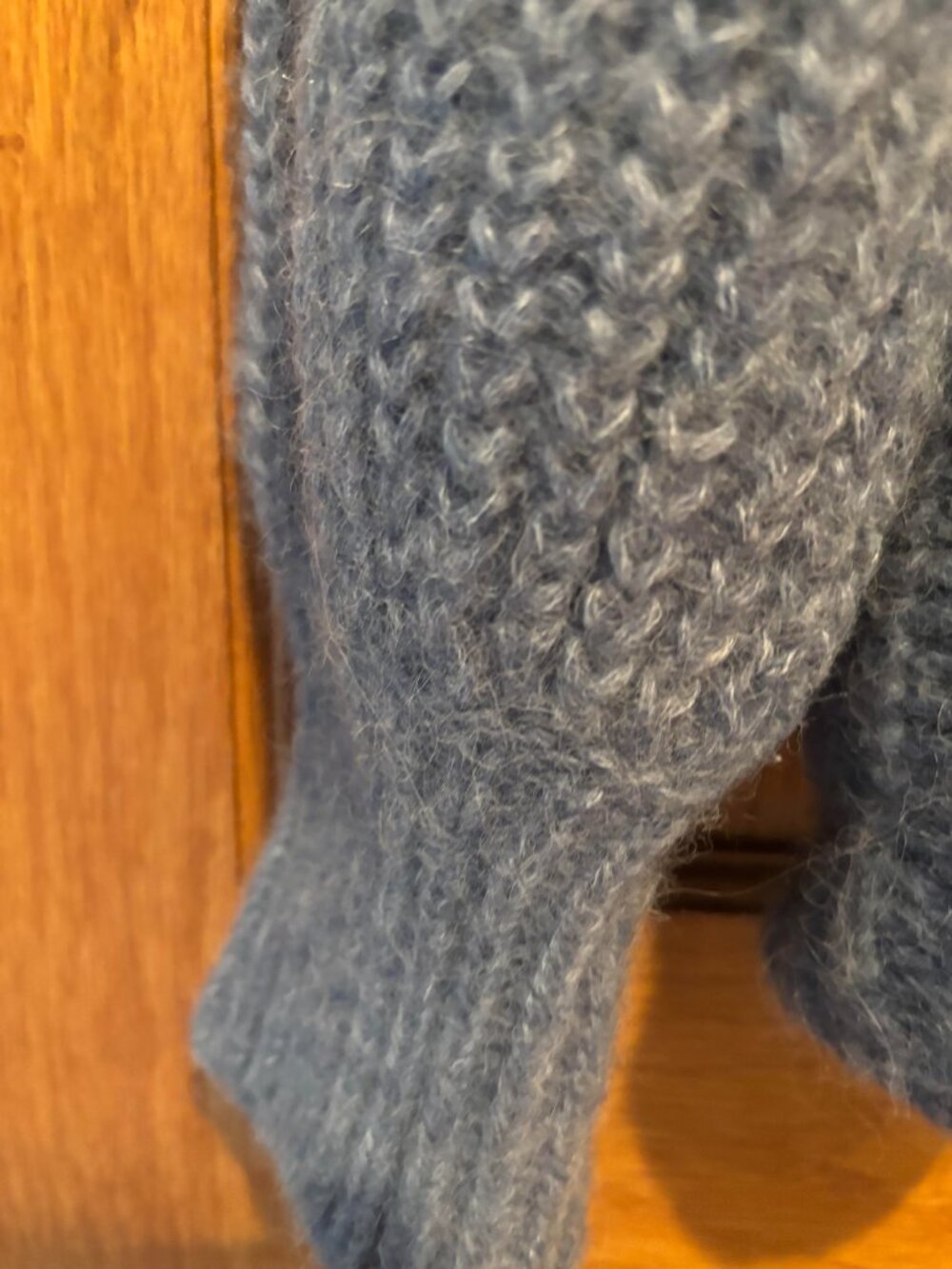 BEAUTIFUL SEZANE EMILE CARDIGAN IN DENIM BLUE COLOR L WORN ONCE - Picture 6 of 7